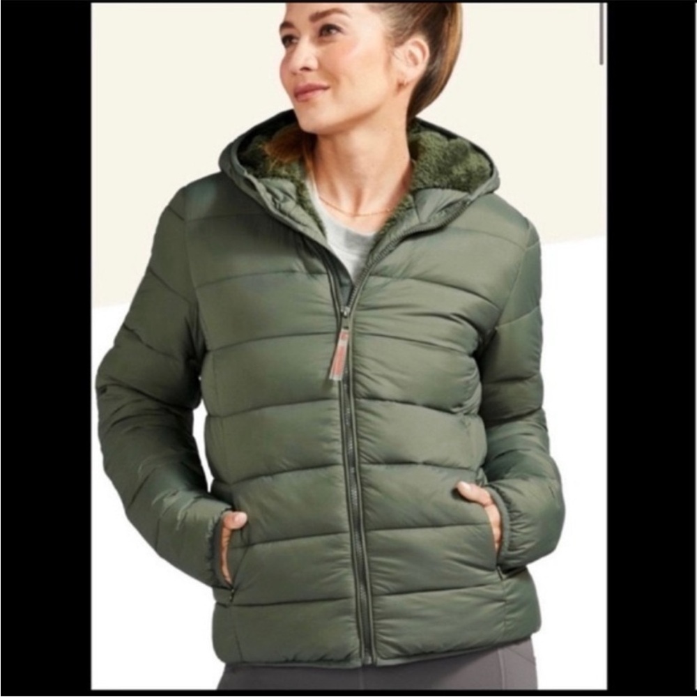 Peloton Sage Green Hudson Puffer Jacket